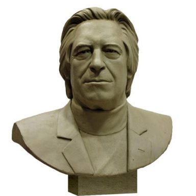 Tonmodell einer Portraitbüste