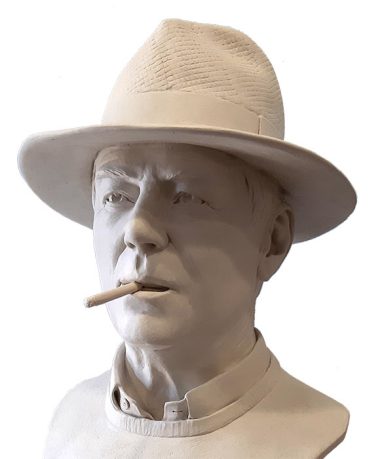 Gipsmodell einer Portraitbüste