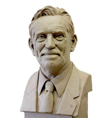 Tonmodell einer Portraitbüste