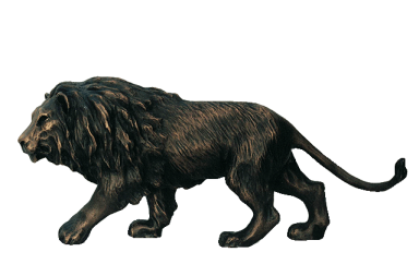 Bronzeskulptur Löwe
