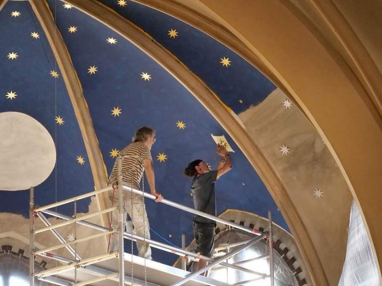 Verteilung der Sterne im Gewölbe