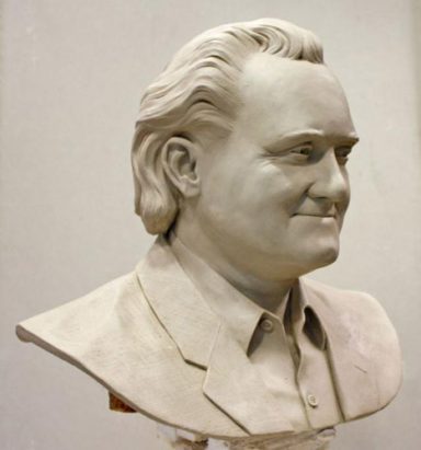 Tonmodell für eine Portraitbüste