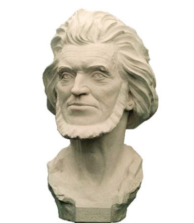 Tonmodell einer Bronzebüste