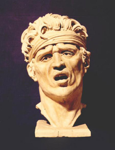 Tonmodell einer Portraitbüste