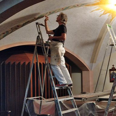 Die Ausmalung des 5. Jochs.