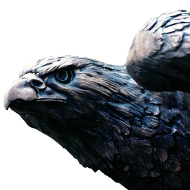 Bronzeskulptur Adler