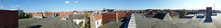 Unser Arbeitsplatz hoch über den Dächern von Berlin-Schöneberg